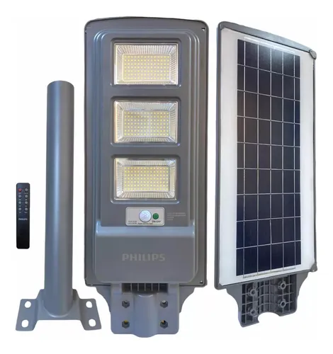 Luminaria solar Philips BRC010 4000lm 6500K IP65 con brazo y control