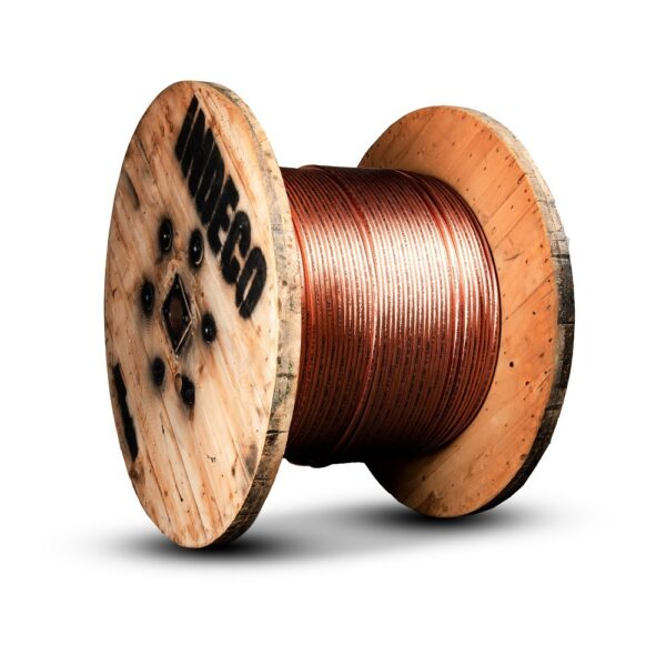 Cable de Cobre Desnudo Suave 10mm2 Indeco 7 Hilos para Puesta a Tierra