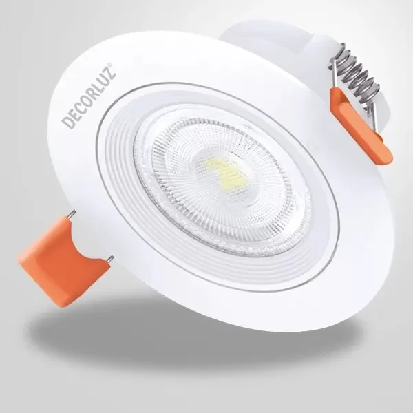 Spot led circular 7w Decorluz DL1758 blanco orientable 36 grados
