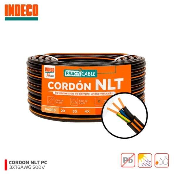 Cable Vulcanizado 3x16 AWG NLT