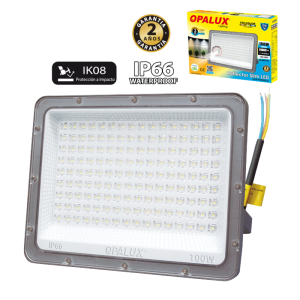Reflector LED Opalux Slim 100W 14000 Lm CCT OP-FL39-100CCT