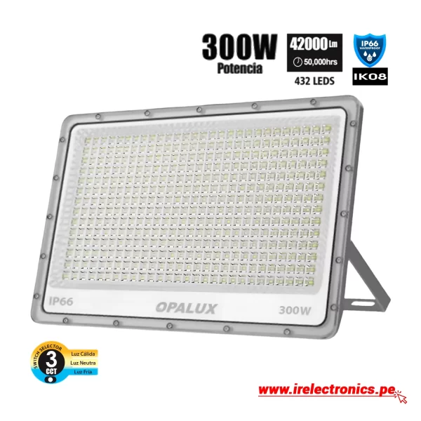 Reflector LED Opalux Slim 300W 42000 Lm CCT OP-FL39-300CCT