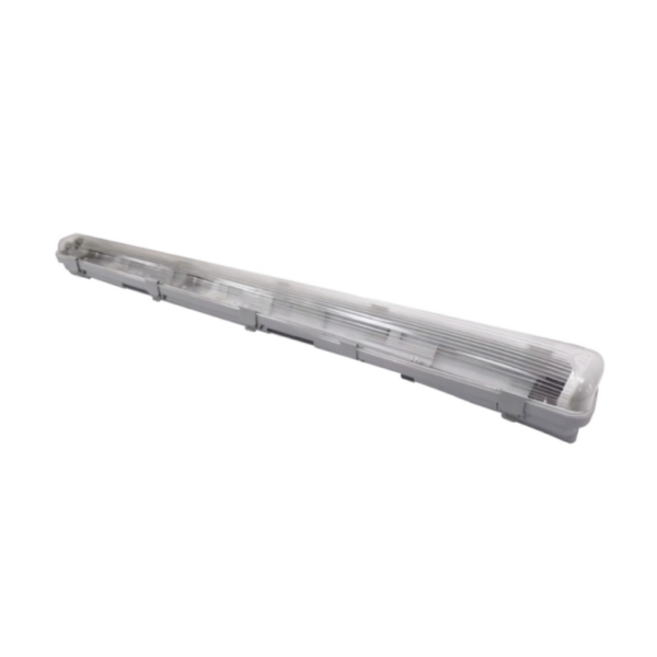 Housing hermético IP65 Ledvance doble 120 cm para tubos LED T8 con difusor opal