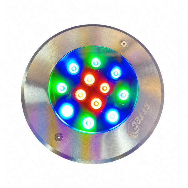 Luminaria LED piso empotrable CYTEC FG-012 RGB IP67