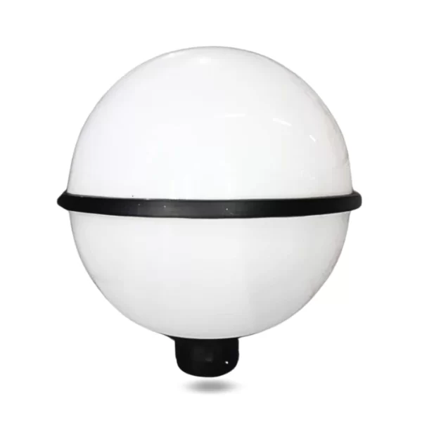 Farola Esférica Acrílica E-35 de Josfel con acabado pavonado y base E-27 para iluminación exterior IP65