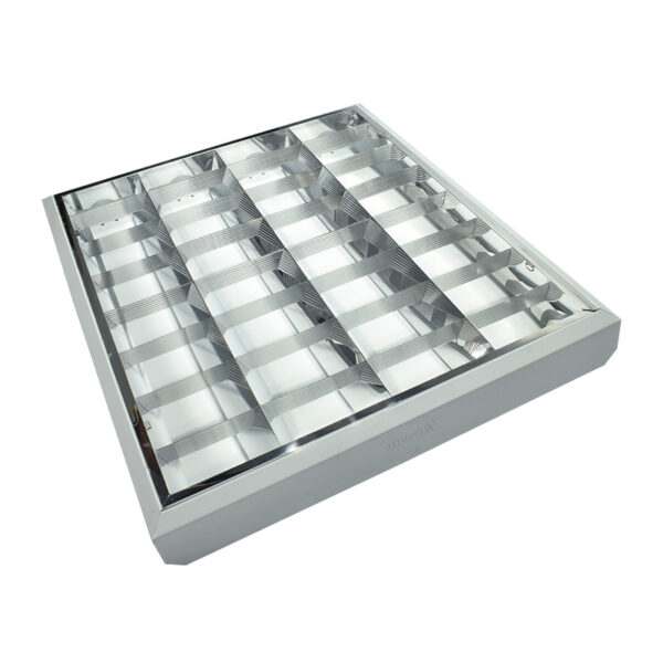 Rejilla de Aluminio 4X18W Adosable y Empotrable