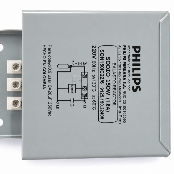 Balastro Vapor de Sodio 150W SON150IC22/6 Dimatel