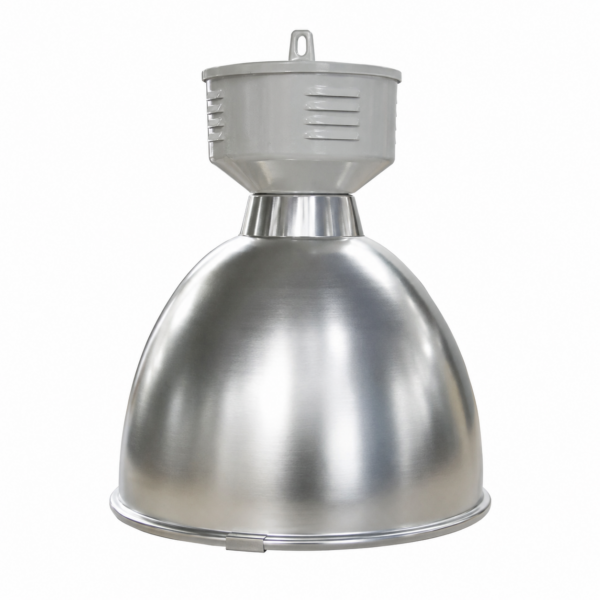 Campana industrial para lámpara de halogenuro metálico con reflector de aluminio