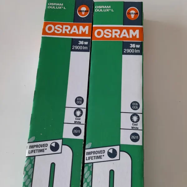 Cajas de lamparas fluorescentes compactas Osram Dulux L 36W