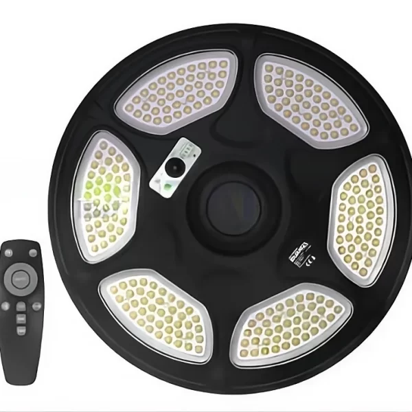 Luminaria circular solar LED Duratel DT-GL-1000W para exteriores