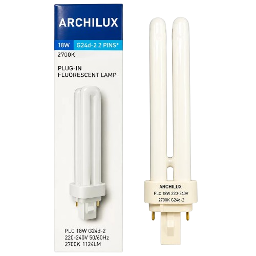 foco plc 18w 2 pines 2700K Archilux G24d-2