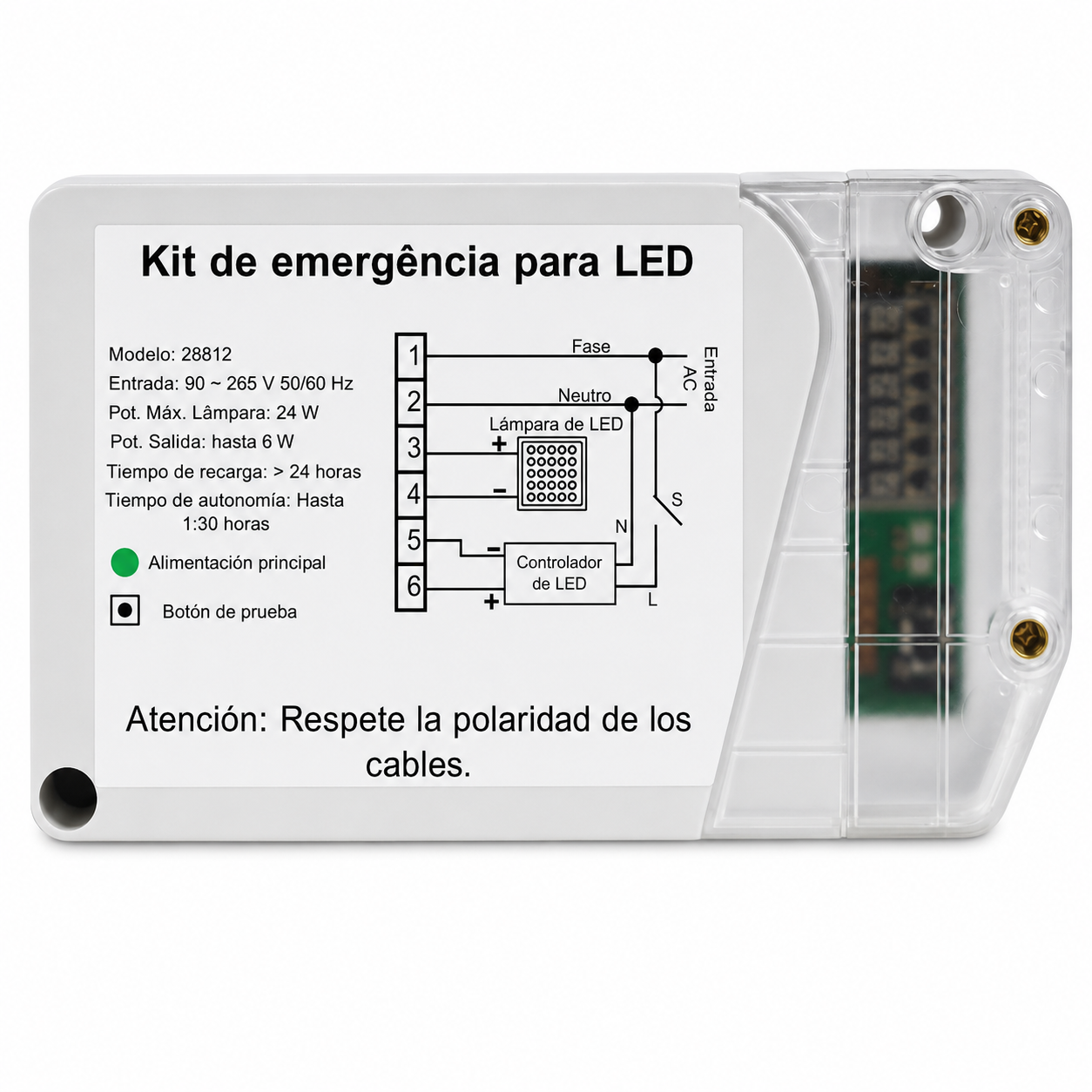 Kit Emergencia LED 28812 24W Segurimax Kit de Emergencia LED 28812 24W Segurimax
