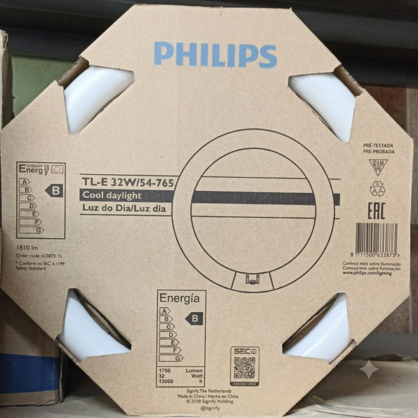 Fluorescente Circular TL-E 32W 6200K Philips Dimatel