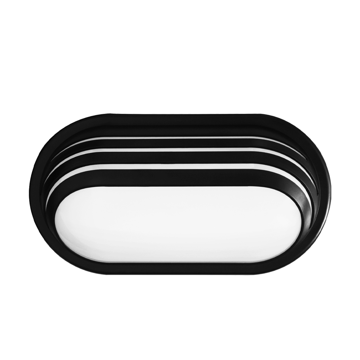 Aplique LED Oval Lines 20W CCT IP65 Negro
