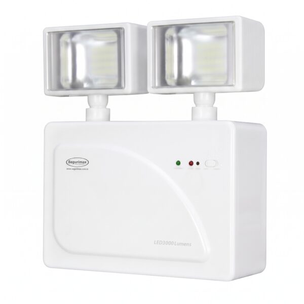luz emergencia 2 faros 12w