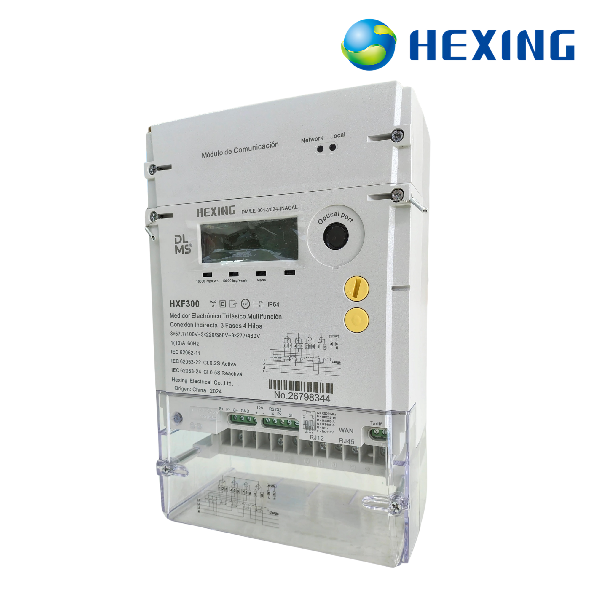 HXF300 medidor trifásico multifunción hxf300 hexing