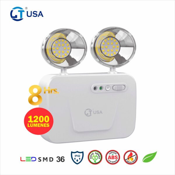 Lámpara de emergencia LT-4260 LED 1200lm IP42