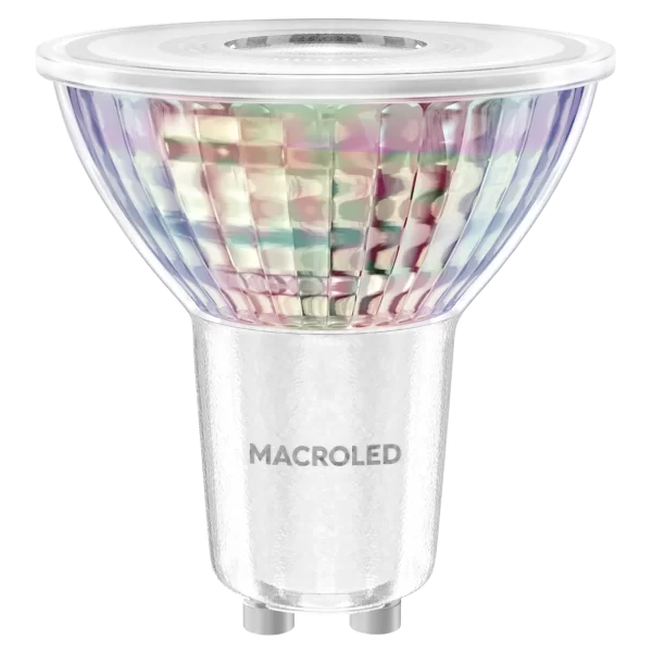Dicroico PAR16 7W 2700K Macroled cuerpo de vidrio