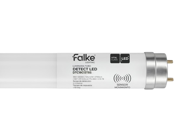 fluorescente con sensor 18W LED 6500K Falke