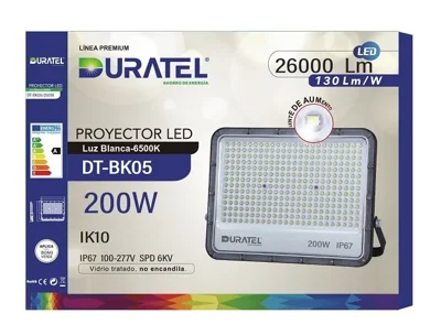 Reflector LED profesional IP67 200W 6500K Duratel
